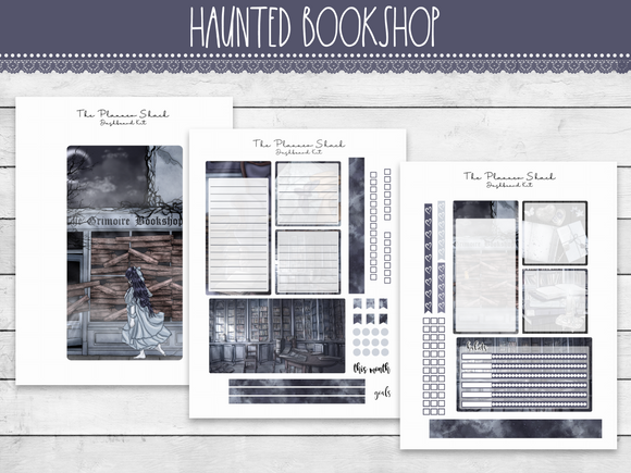 A5 Daily Duo Haunted Bookshop Notes Pages