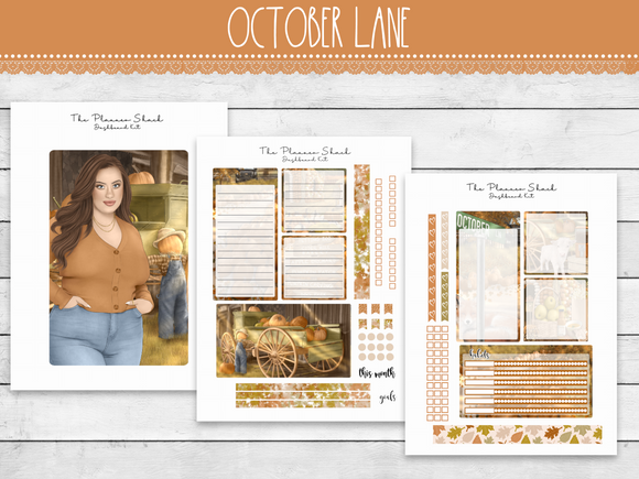 A5 Daily Duo October Lane Notes Pages