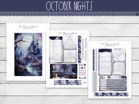 October Nights A5 Daily Duo Notes Pages