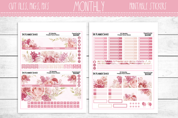 Blush Floral Monthly