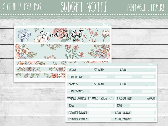 Floral Budget Trackers