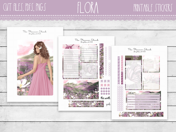 Flora A5 Daily Duo Notes Pages
