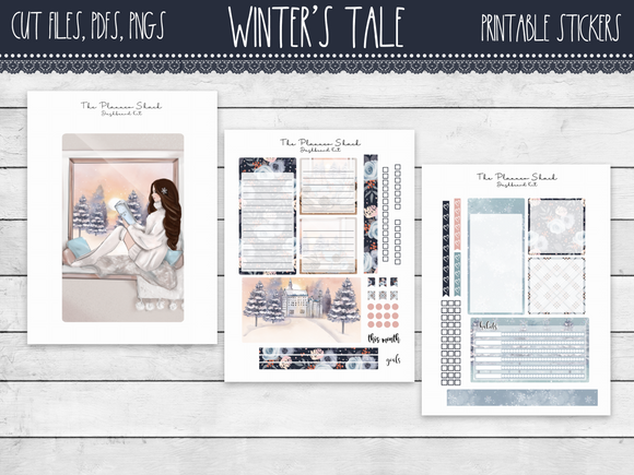 A5 DAILY DUO Winter's Tale Notes Pages