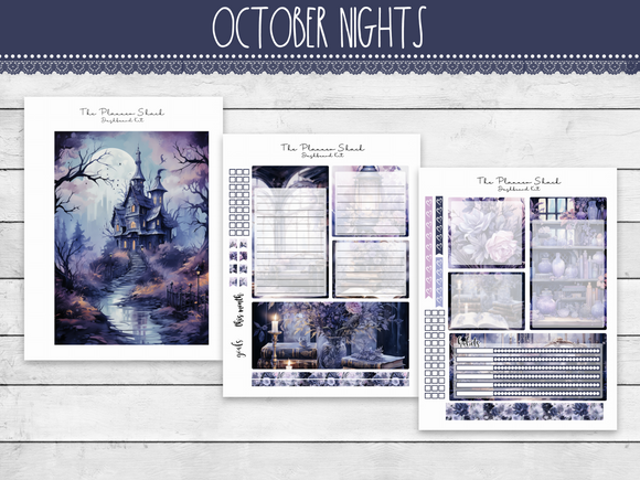 October Nights Note Pages