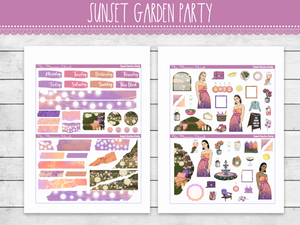 Sunset Garden Party Journaling Weekly