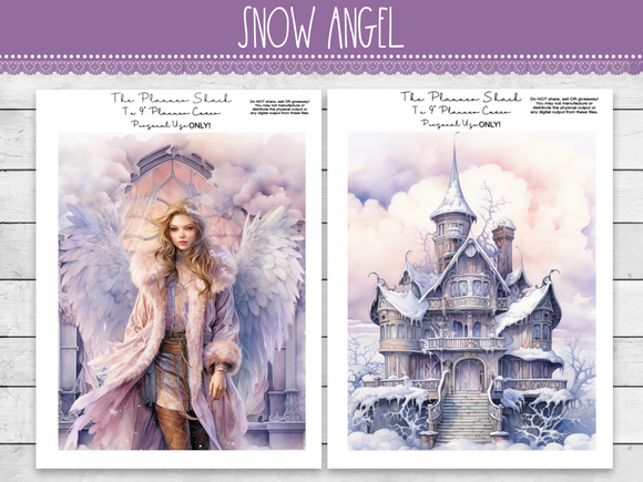 Snow Angel Planner Covers