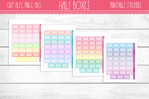 Bright Half Boxes