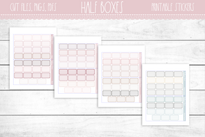 Blush and Muted Half Boxes