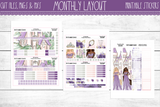 Fairytale Princesses Monthlies / Happy Planner