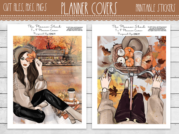 Autumn Lakeside Planner Covers